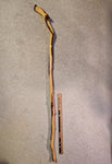 Mt Mahogany hiker, walking stick, hiking stick, wood, custom grip, 45 inches tall, Wabi Sabi wabi-sabi one-of-a-kind, from dead tree, 186-C