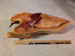ocean driftwood bowl, Sitka spruce, wood, natural colors golden maroon tan, irregular, 6" tall x 19 x 8, Wabi Sabi  one-of-a-kind, 580-A