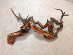 Manzanita wall hanging, twisted wood natural sculpture, twisted branches & roots, 27x16.5x9.5'', Wabi Sabi, one-of-a-kind, upcycled, 605-A