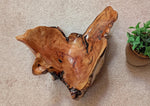 twisty scooped wood bowl, exotic, pine, natural color, live edge, flared sides, 7.5"Tx12x11.5'', Wabi Sabi, one-of-a-kind, asymmetric, 998-F