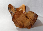 .. rich wood grain spruce bowl, Wood, rustic yet refined, matte finish, 10.75 x 10 x 4.5'', 3.6 lb, Wabi Sabi, one-of-a-kind, asymmetric, 643-A
