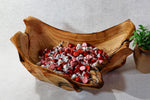 .. rich wood grain spruce bowl, Wood, rustic yet refined, matte finish, 10.75 x 10 x 4.5'', 3.6 lb, Wabi Sabi, one-of-a-kind, asymmetric, 643-A
