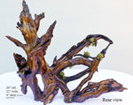 Tabletop wood sculpture from a long time down-and-dead Ponderosa pine tree 20 inch tall , 243-G