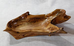 refined Sitka spruce bowl, wood, live edge, rustic refined, matte, 4.75" Tall x 15 x 7.5, Wabi Sabi, one-of-a-kind, asymmetric, 418-C