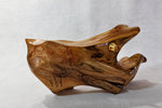 refined Sitka spruce bowl, wood, live edge, rustic refined, matte, 4.75" Tall x 15 x 7.5, Wabi Sabi, one-of-a-kind, asymmetric, 418-C