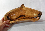 .. free flowing Port Orford Cedar wood bowl, rustic yet refined, matt5.75 T x 17.5 x 9.25’’, Wabi Sabi, one-of-a-kind, asymmetric, 427-A1
