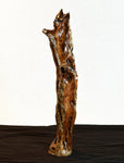 Wood, driftwood tabletop sculpture, desktop, matte finish, 19.5 tall x 6.5 x 5'', Sitka spruce, Wabi Sabi, one-of-a-kind, asymmetric, 637-A