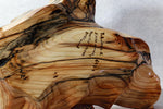 .. rich wood grain spruce bowl, Wood, rustic yet refined, matte finish, 10.75 x 10 x 4.5'', 3.6 lb, Wabi Sabi, one-of-a-kind, asymmetric, 643-A