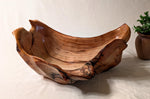.. rich wood grain spruce bowl, Wood, rustic yet refined, matte finish, 10.75 x 10 x 4.5'', 3.6 lb, Wabi Sabi, one-of-a-kind, asymmetric, 643-A