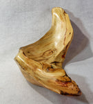 .. wooden platter, irregular, Ponderosa pine, rustic yet refined, dry food safe, 6.5" Tall x 23x9, Wabi Sabi, one-of-a-kind, asymmetric, 624-A