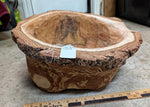 rustic maple bowl, Wood, live edge, rustic refined, 7" Tall x 15.5 x 14.5, 7.43 lbs., Wabi Sabi, one-of-a-kind, asymmetric, upcycled, 316-A