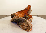 .. freeform Ponderosa pine wood bowl, colorful grain, exotic graceful lines, Wabi Sabi, 12" long x 7x5.75'' tall, dead old growth tree, 499-A1