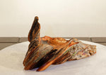 .. freeform Ponderosa pine wood bowl, colorful grain, exotic graceful lines, Wabi Sabi, 12" long x 7x5.75'' tall, dead old growth tree, 499-A1