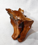 Waxmyrtle bowl, wood, rustic yet refined, matte finish, food safe, 10.75 x 10 x 4.5'', 1.08 lbs, Wabi Sabi, one-of-a-kind, asymmetric, 632-A