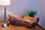.. free flowing Port Orford Cedar wood bowl, rustic yet refined, matt5.75 T x 17.5 x 9.25’’, Wabi Sabi, one-of-a-kind, asymmetric, 427-A1