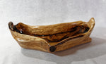 .. free flowing Port Orford Cedar wood bowl, rustic yet refined, matt5.75 T x 17.5 x 9.25’’, Wabi Sabi, one-of-a-kind, asymmetric, 427-A1
